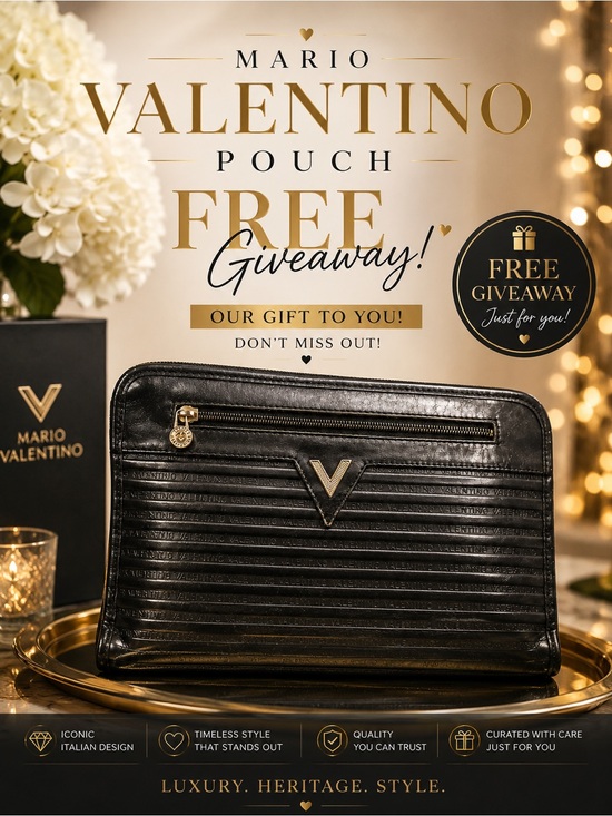 Handbags - free Mario Valentino pouch giveaway follow @thebagriculture